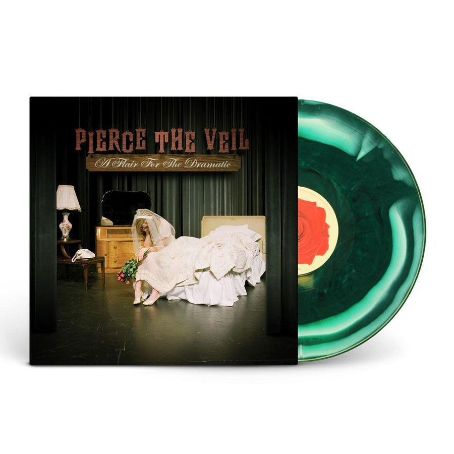 Pierce The Veil - A Flair For Dramatics Exclusive Limited Edition Green White Marble Vinyl LP Record