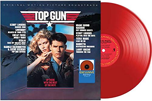Top Gun (Original Motion Picture Soundtrack) - Exclusive Limited Edition Red Colored Vinyl LP [Condition-VG+NM] [Vinyl] Various Artists