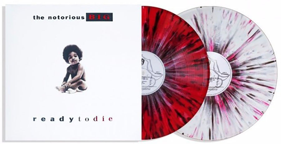 The Notorious B.I.G.* ‎– Ready To Die Label: Bad Boy Entertainment ‎– R1-562969 Series: Vinyl Me, Please. Essentials – E057 Format: Vinyl, LP, Red w/ White + Black Splatter Vinyl, LP, White w/ Red + Black Splatter
