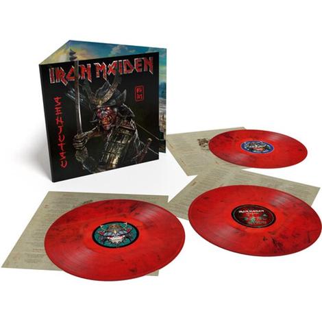 Iron Maiden - Senjutsu Exclusive Red & Black Marble Vinyl Limited Edition 3LP Record