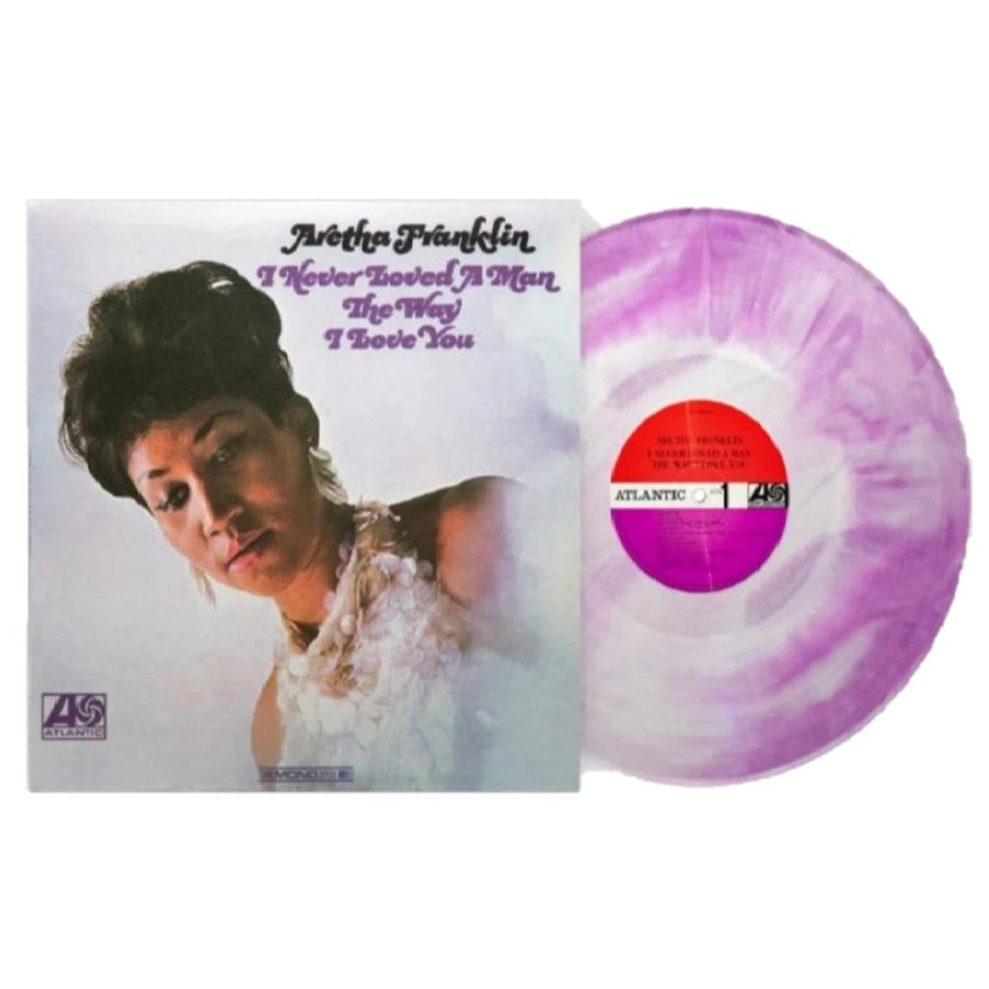 Aretha Franklin - I Never Loved A Man The Way I Love You Club Edition Exclusive Purple & White Vinyl