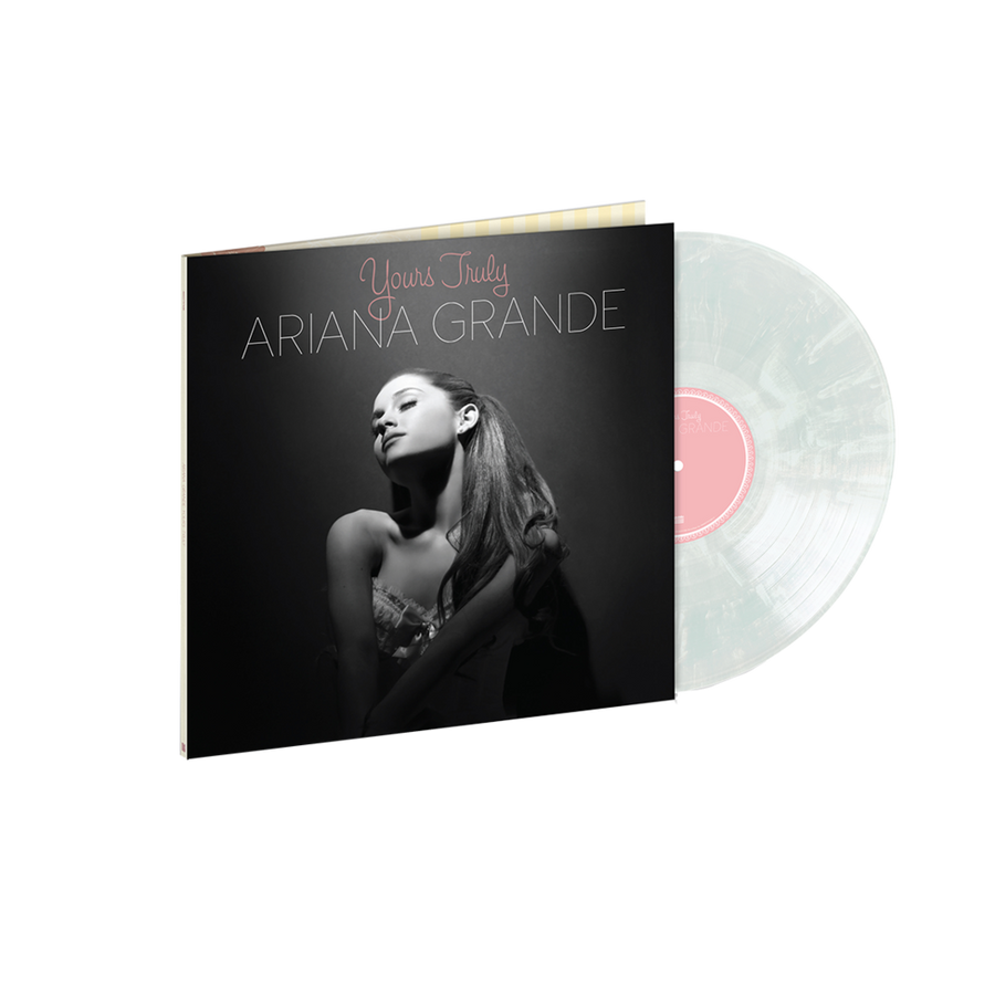 Ariana Grande Yours Truly Exclusive Clear & White Swirl Vinyl LP