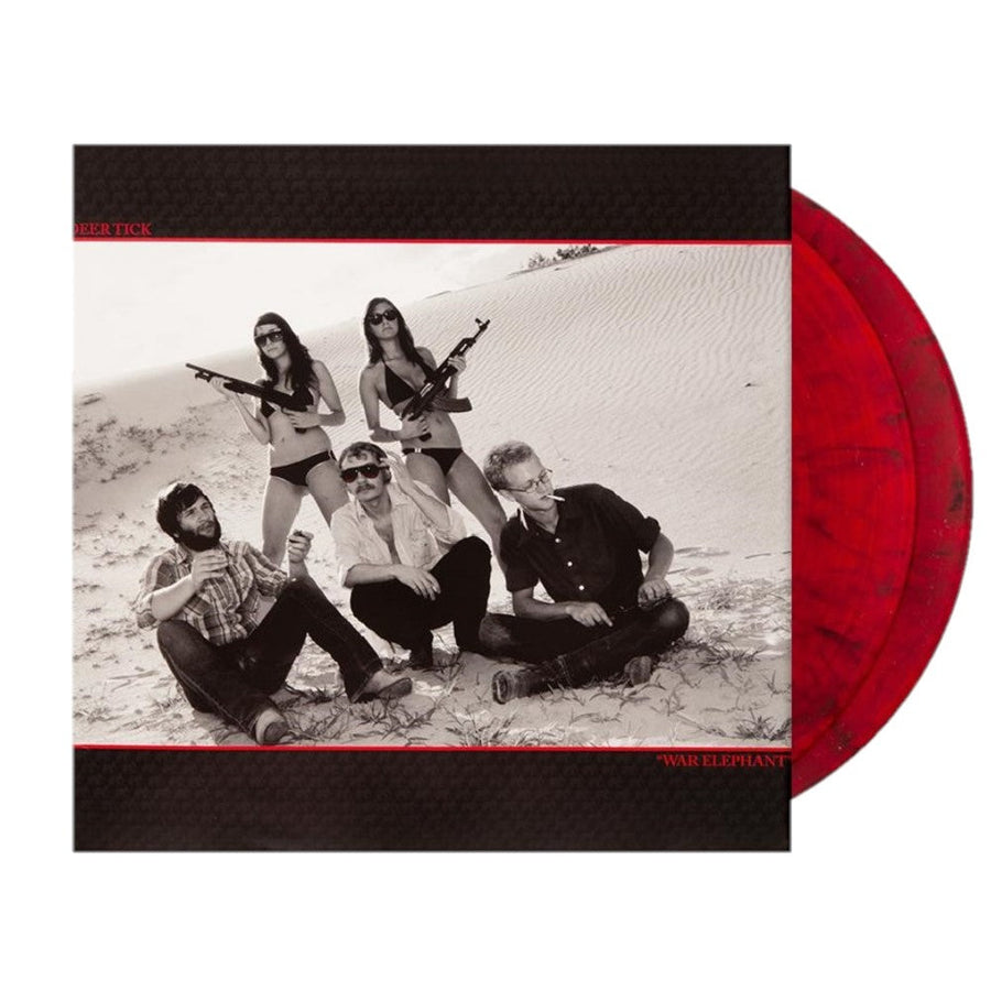 Deer Tick - War Elephant Exclusive Red With Black Swirl Limited Edition 2LP Color Vinyl Record