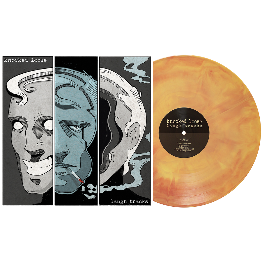 knocked-loose-laugh-tracks-exclusive-yellow-oxblood-galaxy-vinyl-limited-edition-lp-record