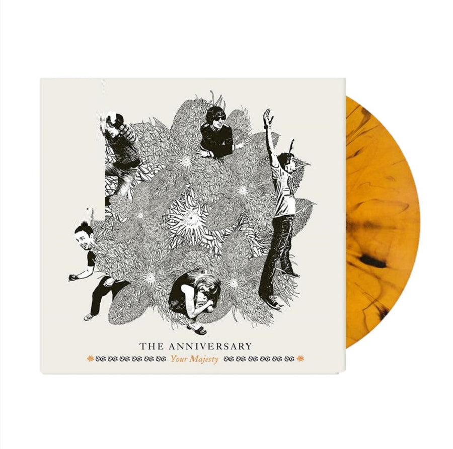 The Anniversary - Your Majesty Exclusive Orange With Black Swirl Limited Edition Vinyl LP