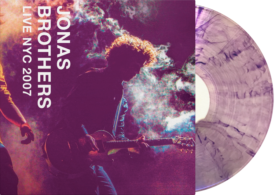 Jonas Brothers Live NYC 2007 - Exclusive Limited Edition Purple Smoke Colored Vinyl (Jonas Brothers Deluxe Vinyl Club Edition)